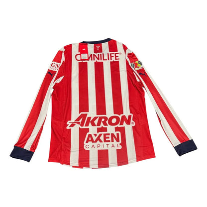 Jersey Playera Puma De Chivas Manga Larga Version Jugador