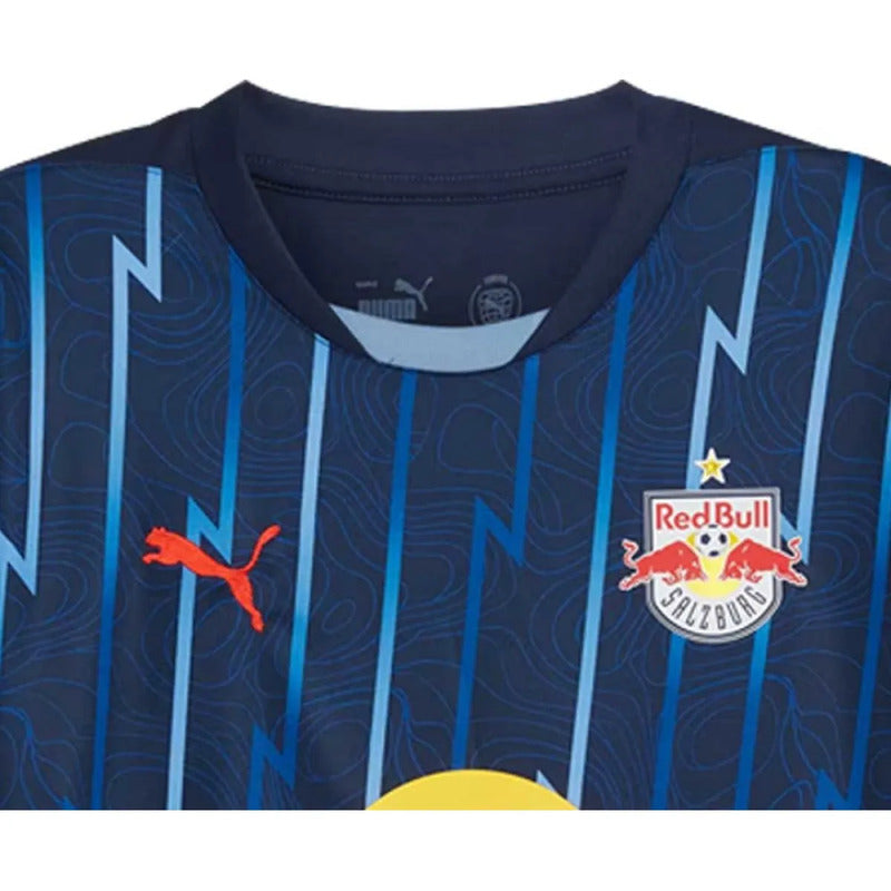 Jersey Playera Puma Del Salzburgo Redbull Alemania Salzburg Azul Grande