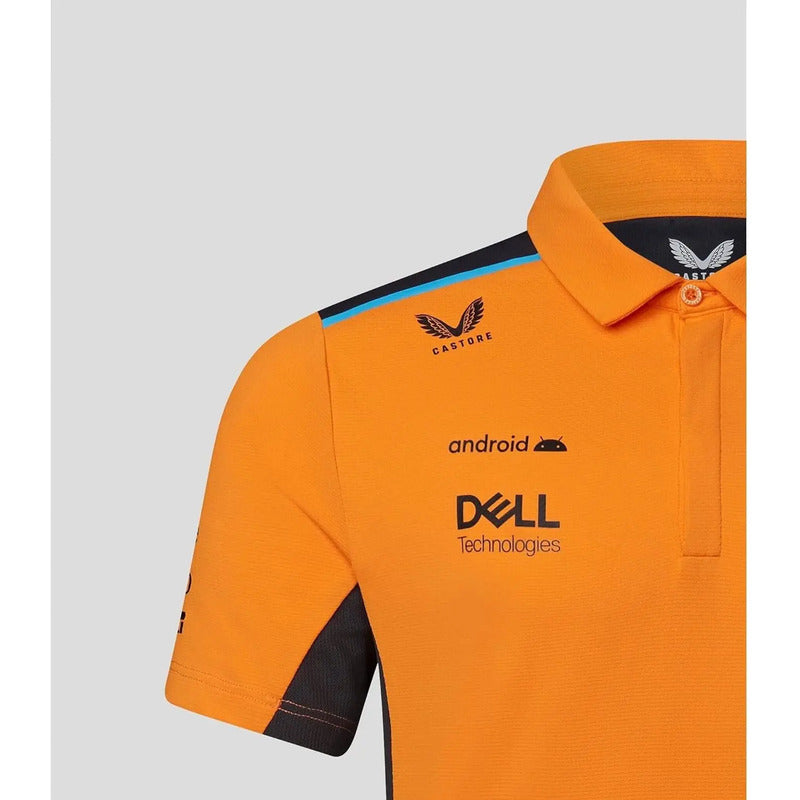 Polo Jersey Castore Mclaren Equipo Formula 1 F1 Talla Chico Naranja Chico