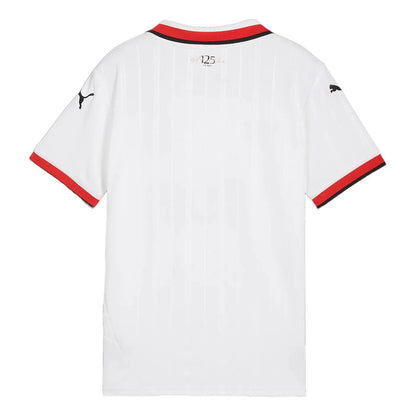Jersey Playera Puma Del Milan Para Niños Unisex Visitante. Blanco (l) 13-14 Años