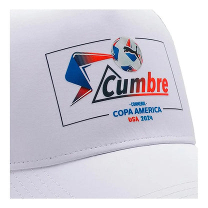 Gorra Cachucha Puma De La Copa America Blanco Unitalla (correa Ajustable)