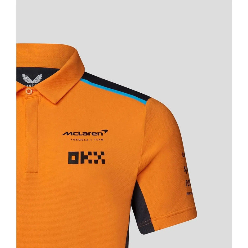 Polo Jersey Castore Mclaren Equipo Formula 1 F1 Talla Chico Naranja Chico