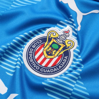 Jersey Playera Puma De Chivas Guadalajara Portero Gk Home Azul Extra Grande