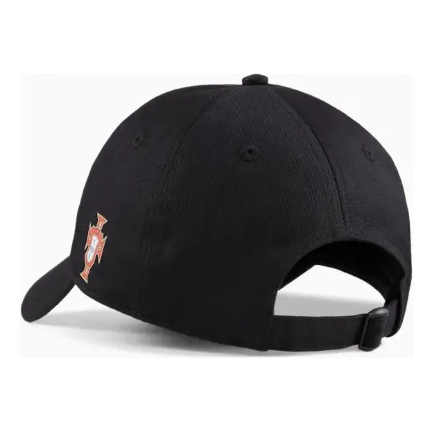 Gorra Cachucha Puma De La Selección De Portugal Negro Unitalla Correa Ajustable