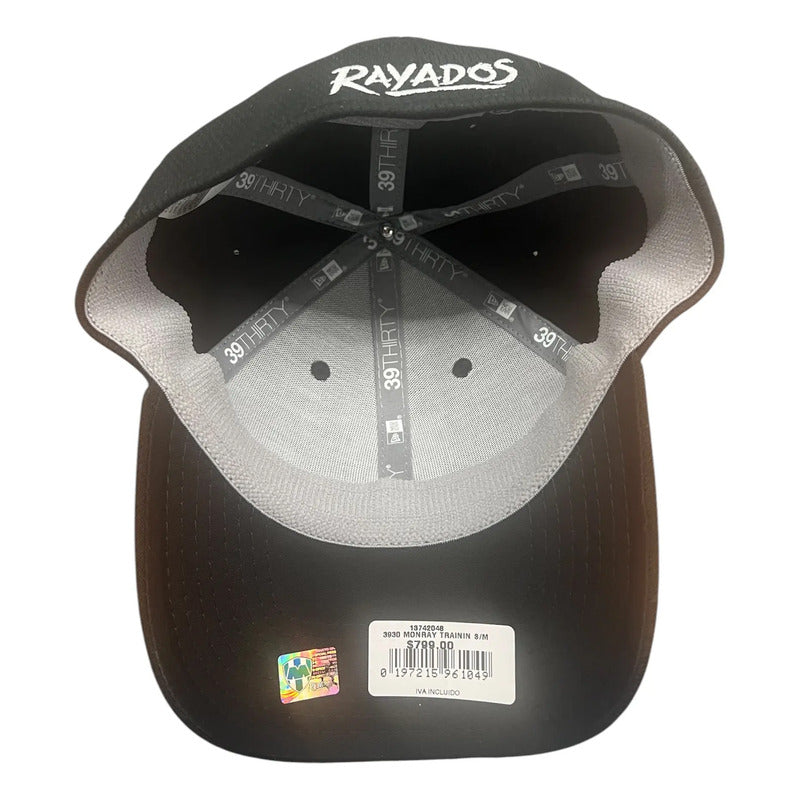 Gorra Cachucha Cerrada New Era De Rayados De Monterrey Retro Negro Small-medium