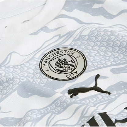 Jersey Playera Puma Del Manchester City Prematch Para Niños Blanco 5 Años