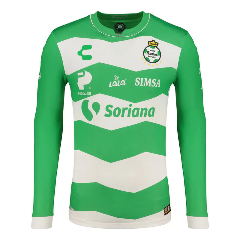Jersey Playera Charly  Santos Laguna De Manga Larga Local 24