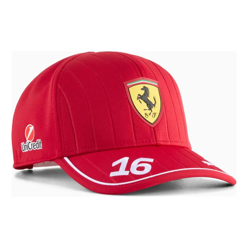 Gorra Cachucha Puma De Ferrari De Leclerc Formula 1 F1 Rojo Única Liso