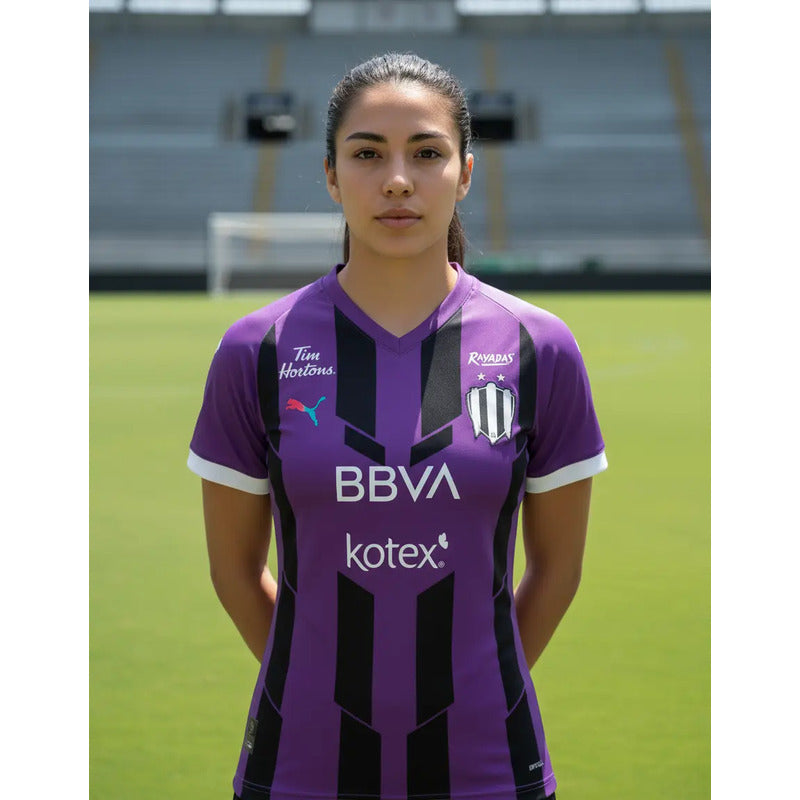 Jersey Playera Puma Rayadas De Monterrey Femenil Visitante