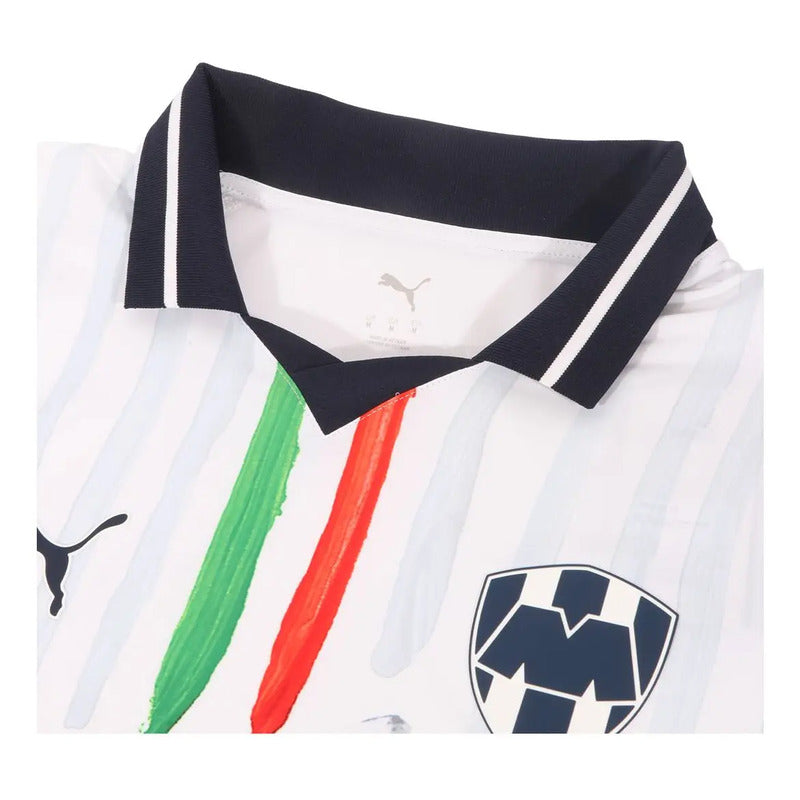 Jersey Puma Rayados Mundial De Clubes X Kidsuper  Jugador Blanco Small (s)