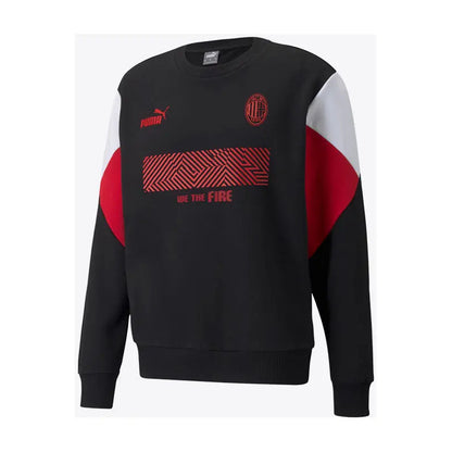 Sudadera Puma Del Milan  Culture Crew Sweat Negro Grande (l)