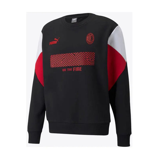 Sudadera Puma Del Milan  Culture Crew Sweat Negro Grande (l)