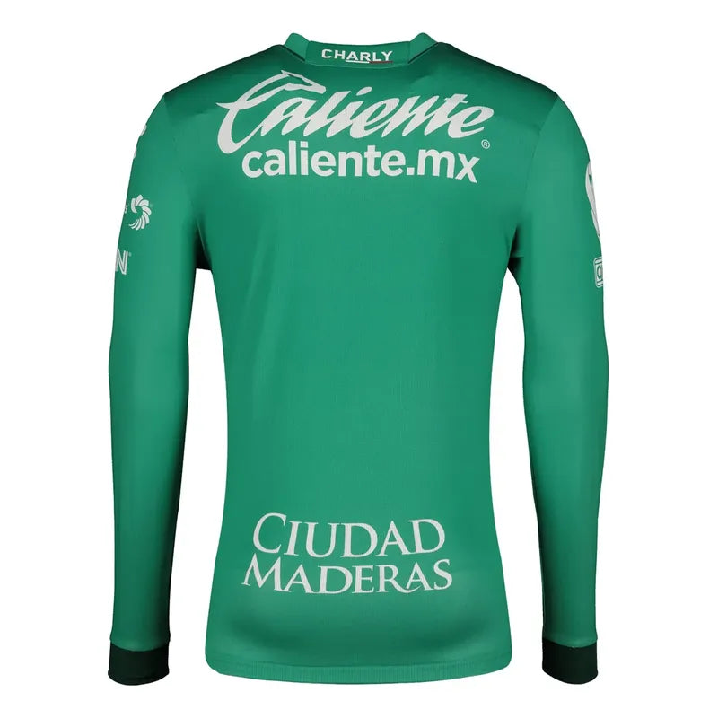 Jersey Playera Charly Del Leon De Local Manga Larga Grn. Verde Grande