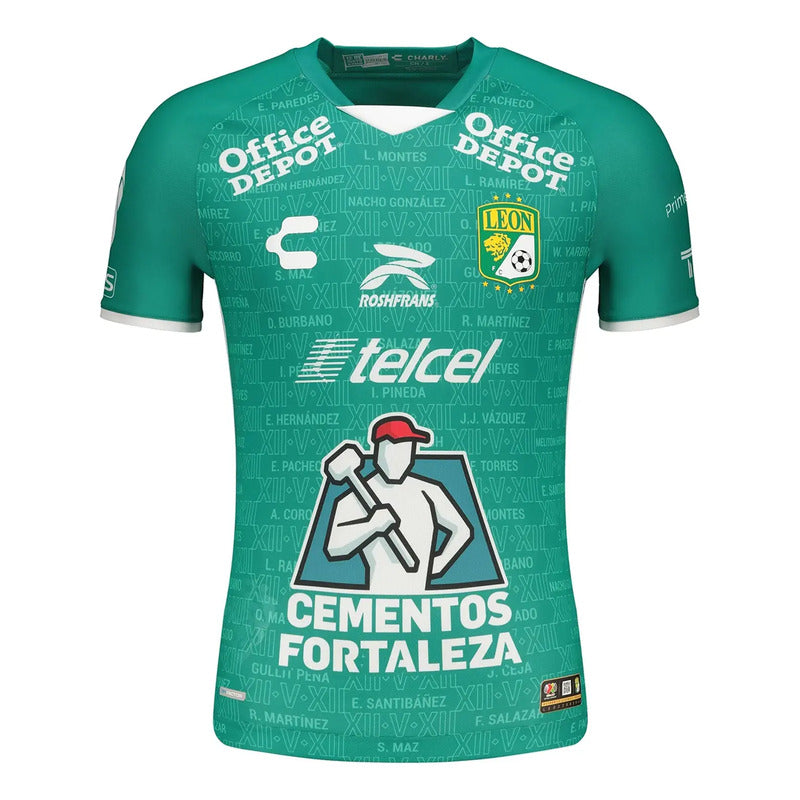 Jersey Playera Charly Del Leon De Local Verde  Plyrs Verde Mediana