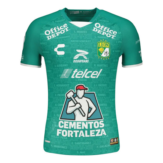 Jersey Playera Charly Del Leon De Local Verde  Plyrs Verde Mediana