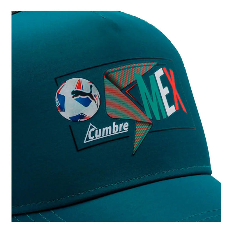 Gorra Cachucha Puma De La Copa America De Mexico Verde Unitalla (correa Ajustable)