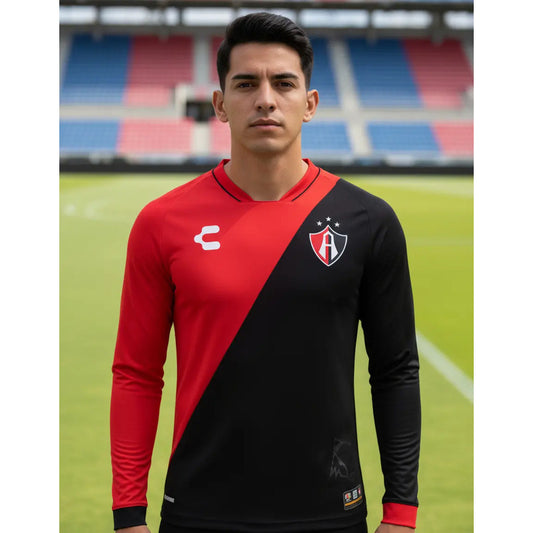 Jersey Playera Charly Del Atlas Local Manga Larga No Sponsor