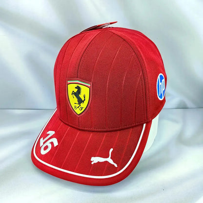 Gorra Puma Casual Scuderia Ferrari Leclerc Unisex 026277 01 Color Rojo Talla Única Liso