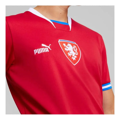Jersey Playera Puma De Republica Checa Rojo Lisa Grande