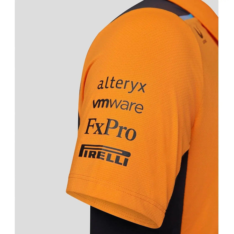 Polo Jersey Castore Mclaren Equipo Formula 1 F1 Talla Chico Naranja Chico