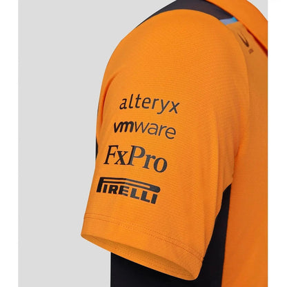 Polo Jersey Castore Mclaren Equipo Formula 1 F1 Talla Chico Naranja Chico