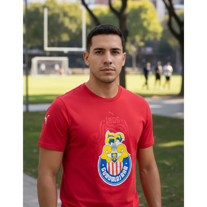 Playera Puma Chivas Del Guadalajara  Campeonísimo Escudo