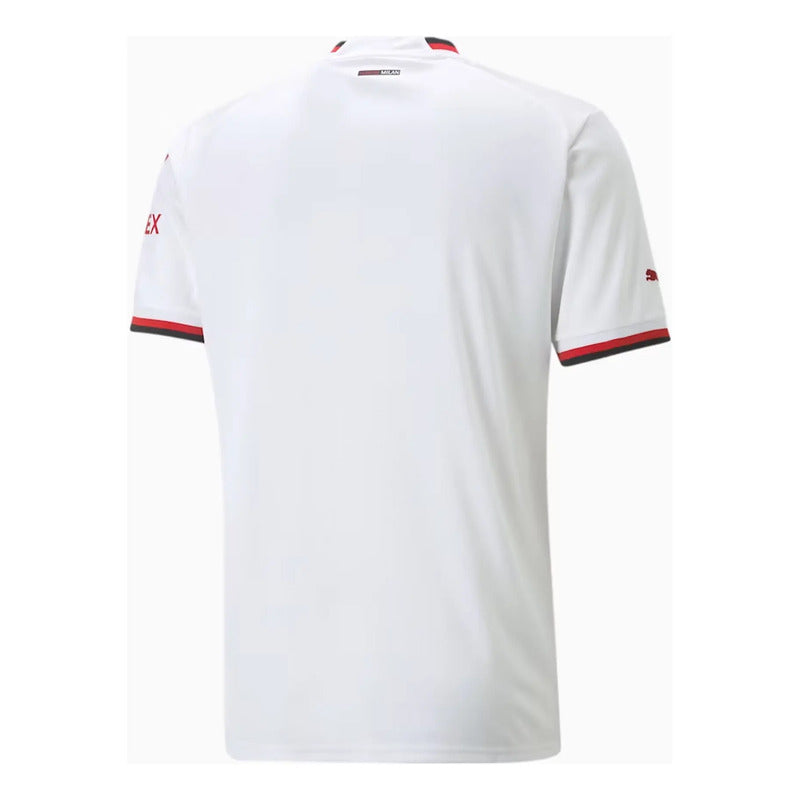 Playera Puma Del Milan Para Niños Prematch Jersey  Blanco Extra Chico Xs 7-8 Años