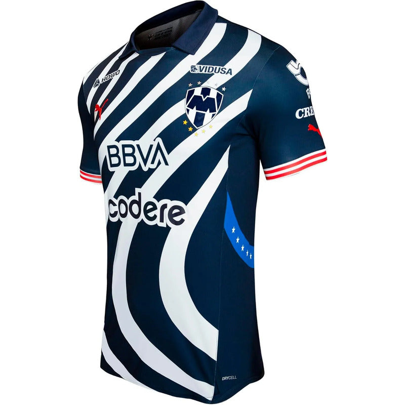 Jersey Playera Puma De Monterrey Leagues Cup Version Jugador Azul Extra Small (xs)