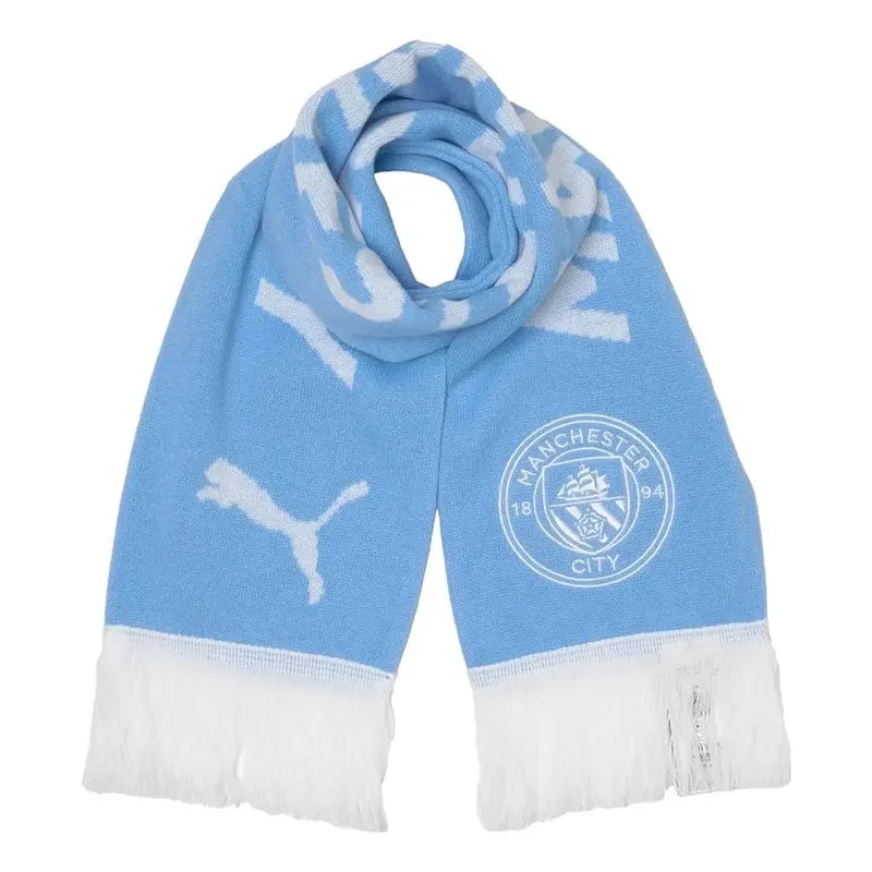 Bufanda Puma De Manchester City De Inglaterra Azul Liso Unitalla