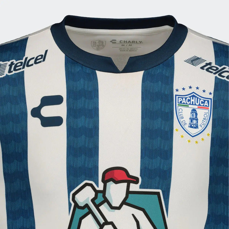 Jersey Playera Charly Del Pachuca De Local Blanco De Local