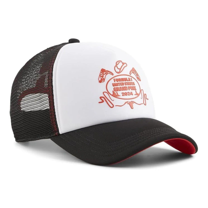 Gorra Cachucha Puma Edición Estados Unidos Formula1 F1 Negro Unitalla (correa Ajustable)