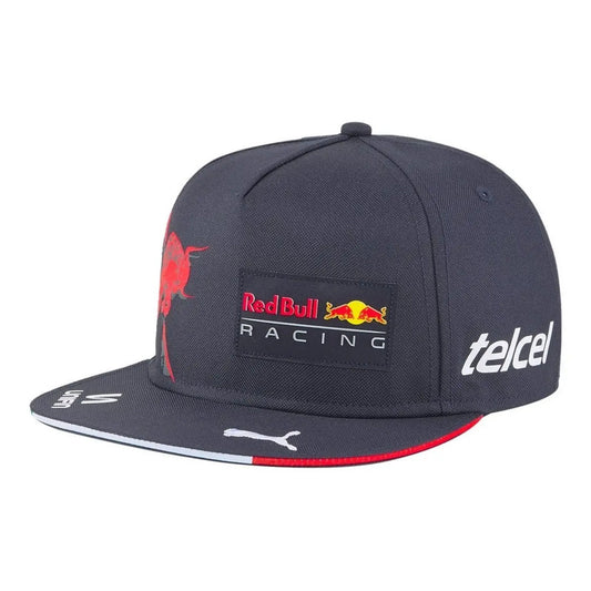 Gorra Cachucha Plana Puma Red Bull Jovenes Niños Checo Perez Azul Oscuro Unitalla (correa Ajustable)