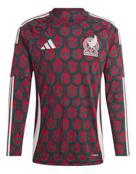 Jersey Playera Adidas de la Selección de México de Manga Larga Versión Jugador