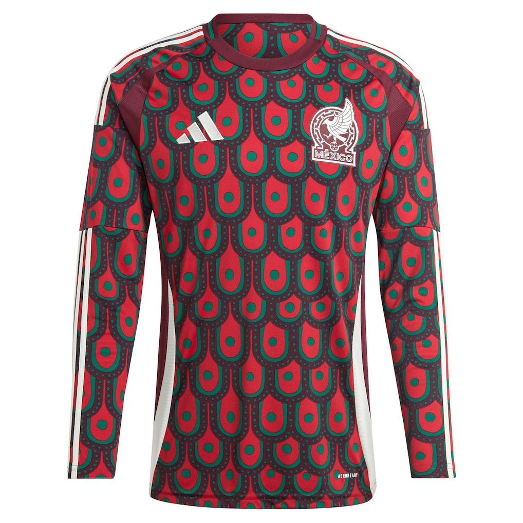 Jersey Playera Adidas de la Selección de México de Manga Larga Versión Jugador
