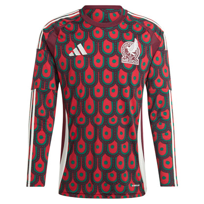 Jersey Playera Adidas de la Selección de México de Manga Larga Versión Jugador