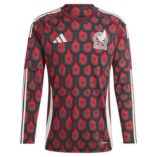Jersey Playera Adidas de la Selección de México de Manga Larga Versión Jugador