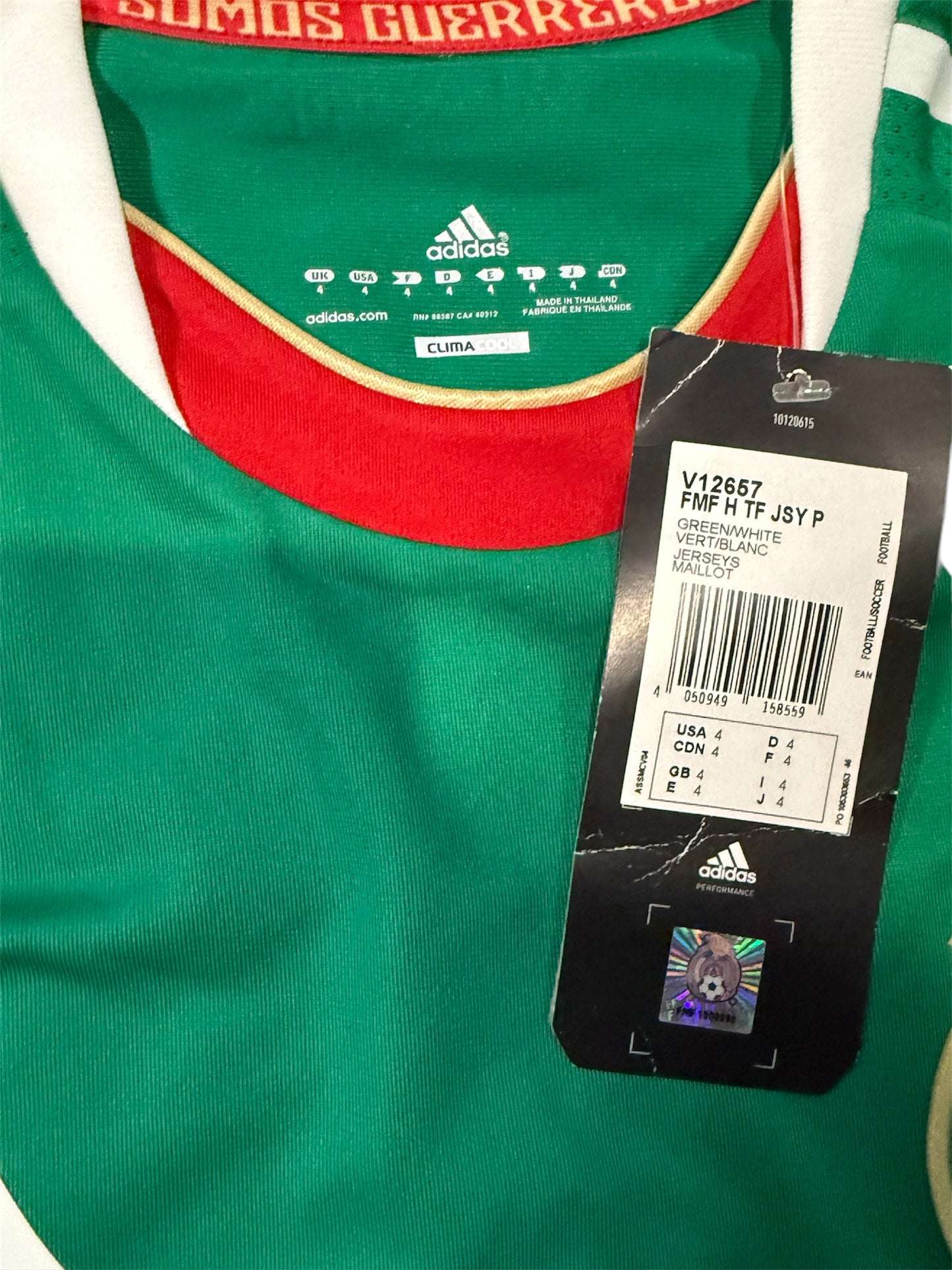 Jersey Playera Adidas Techfit de la selección de México de Local