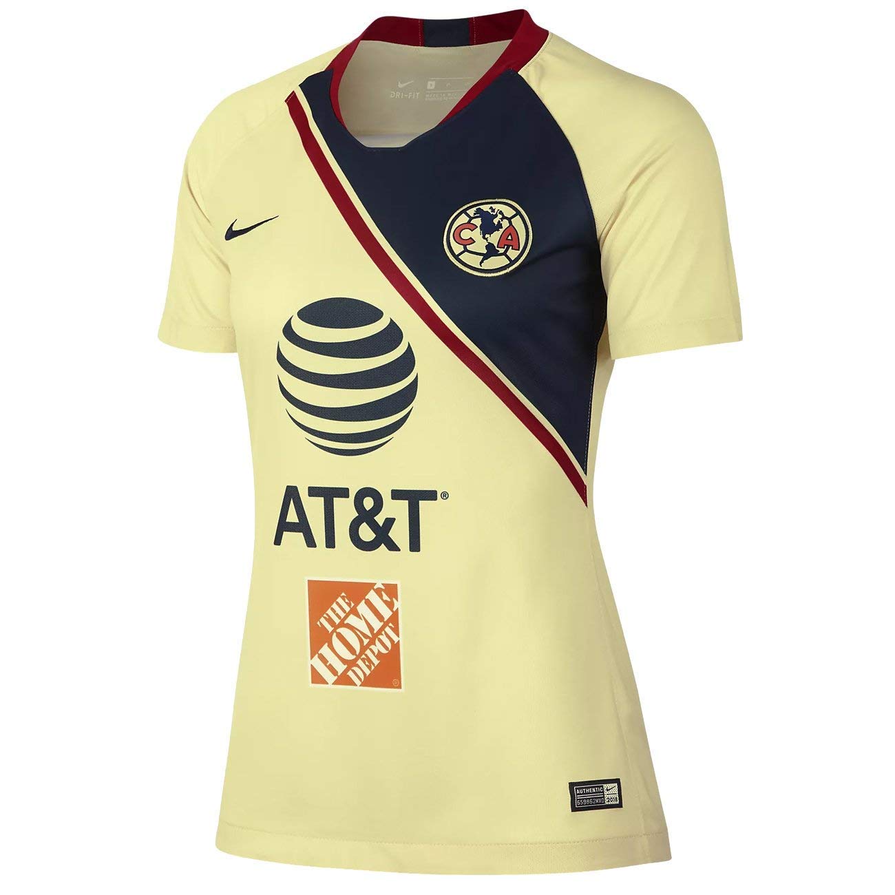 Jersey Playera Nike Club America Home Soccer Jersey 2018/19- para Mujer