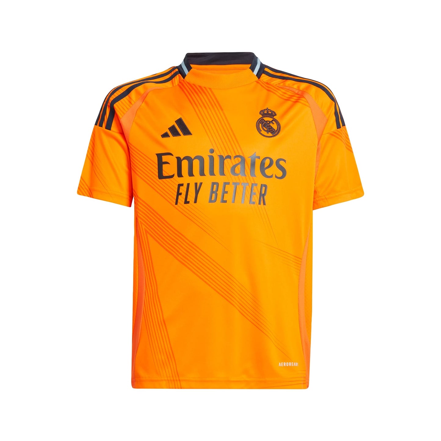 adidas Jersey Playera Real Madrid para Niños Unisex de Visitante Color Naranja