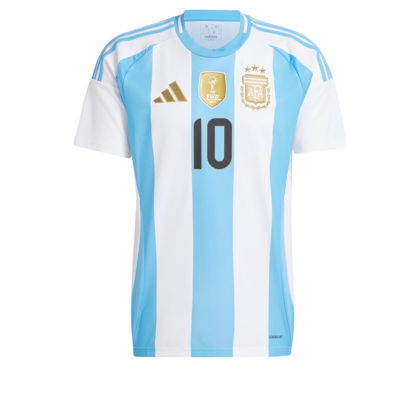 Jersey Playera Adidas Argentina 24 con número y nombre oficial de Messi Home Jersey