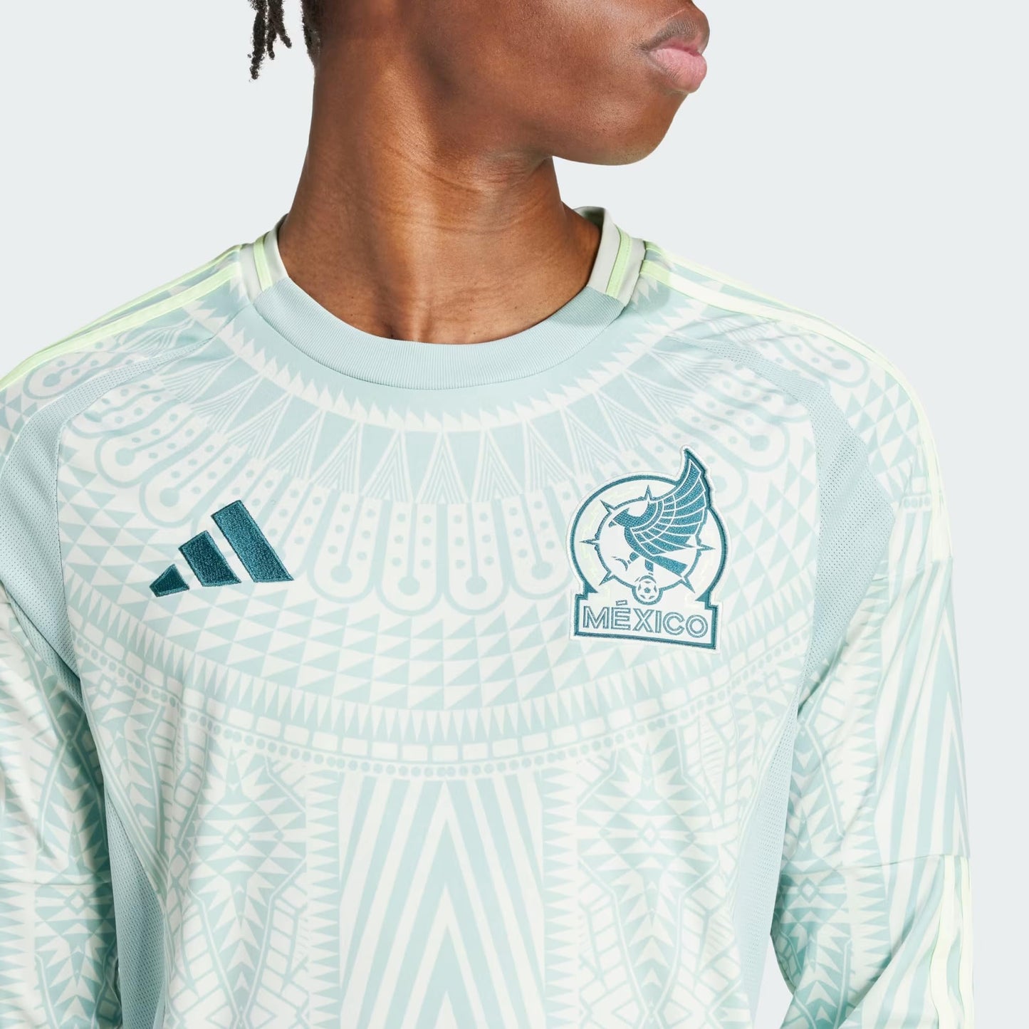 adidas Jersey Playera Seleccion Nacional de Mexico de Manga Larga para Hombre