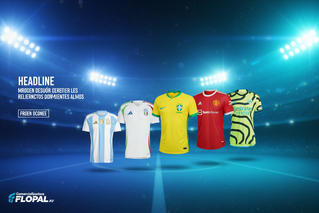 Banner con jerseys internacionales