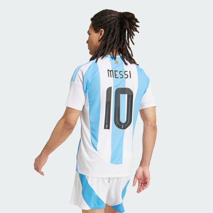Jersey Playera Adidas Argentina 24 con número y nombre oficial de Messi Home Jersey