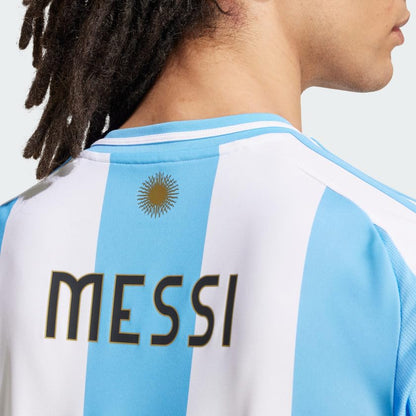 Jersey Playera Adidas Argentina 24 con número y nombre oficial de Messi Home Jersey