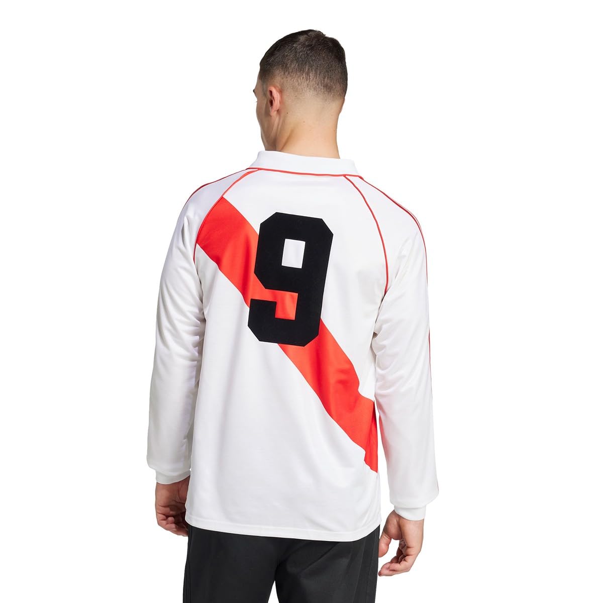 adidas Jersey de Fútbol para Hombre, Manga Larga, River Plate 94 Retro, 100% Poliéster, Clásico, IV7546, Blanco