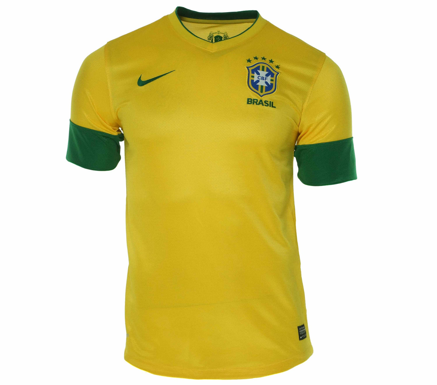 Jersey Playera Nike de Brasil 2012-13 Brazil Nike Home Football para hombre