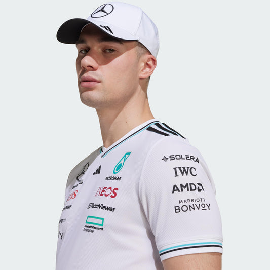 adidas Jersey Playera Oficial DE PILOTO Profesional Mercedes AMG Petronas F1 Team Talla DE Adulto Chico (S)