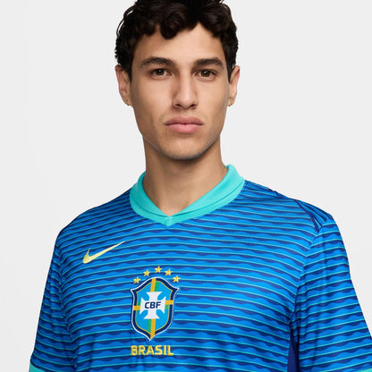 Nike Jersey Playera Seleccion Nacional de Brasil de Visitante para Hombre Color Azul